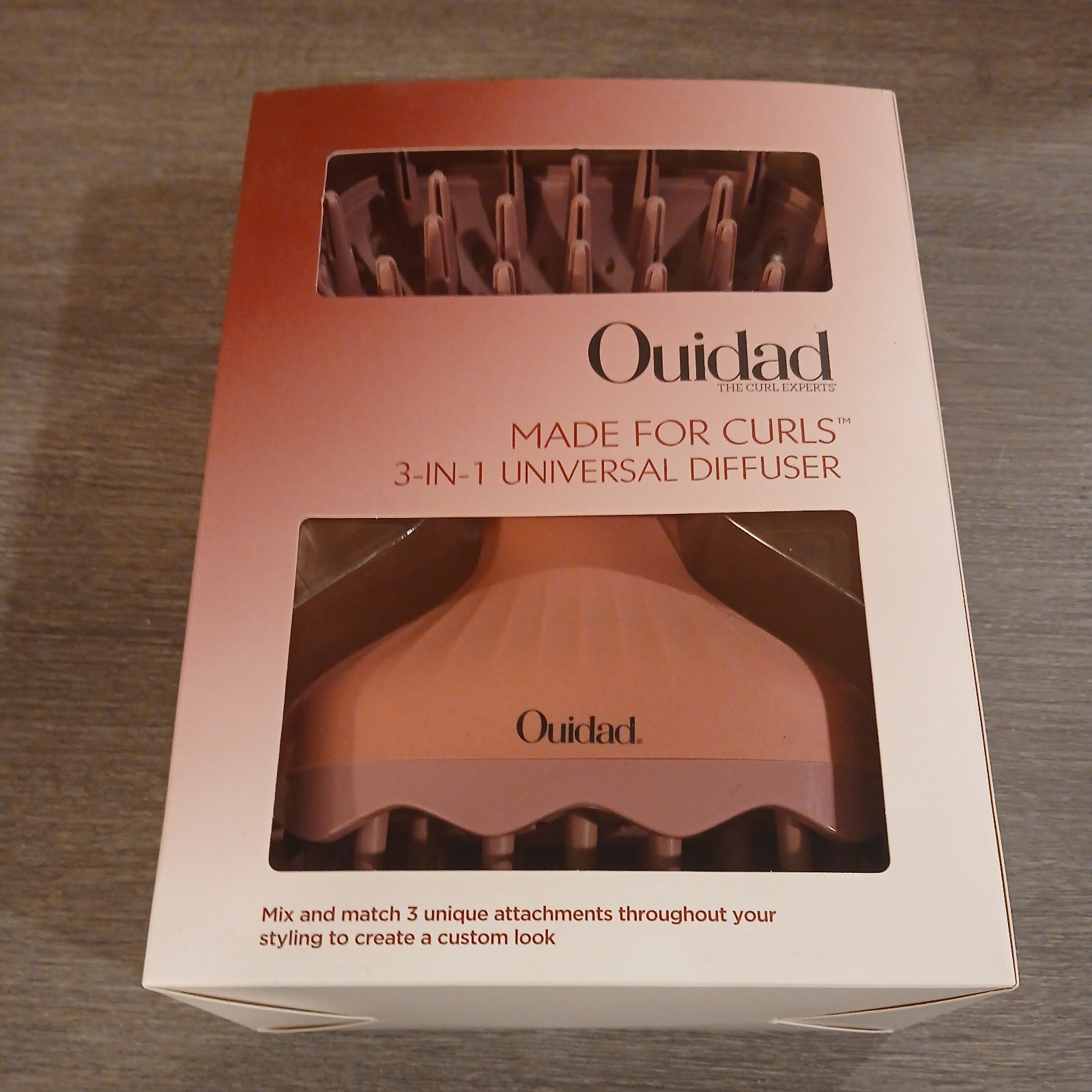 Ouidad Made For Curls 3-in-1 Universal Diffuser Dryer Attachment, Pink