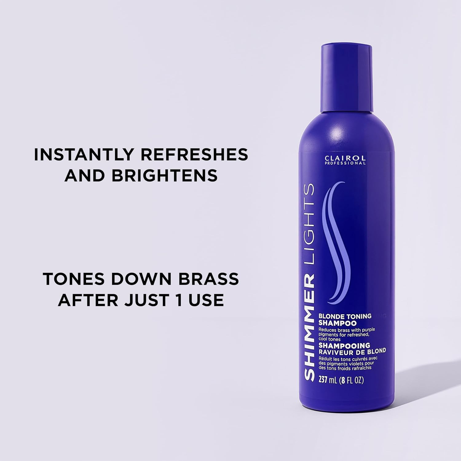 Clairol Professional Shimmer Lights Purple Shampoo for Blonde and Gray Hair