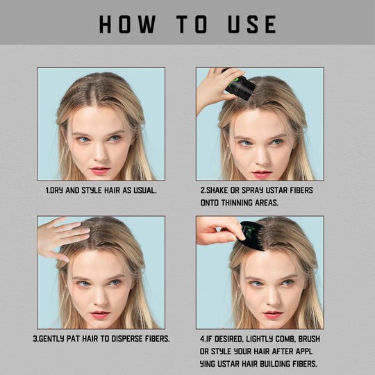 Hair Loss Solutions Concealer Hair Building Fibers 9 Colors