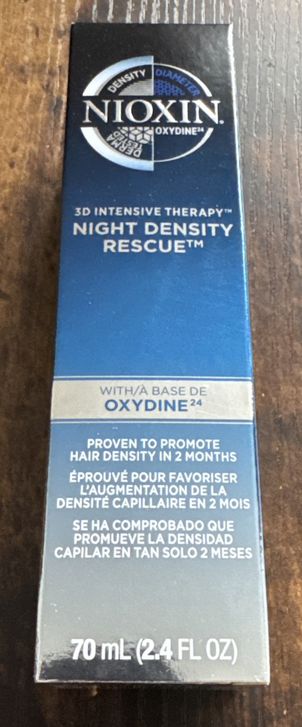 NIOXIN 3D Intensive Therapy Night Density Rescue Hair Serum 2.4 oz New In Box