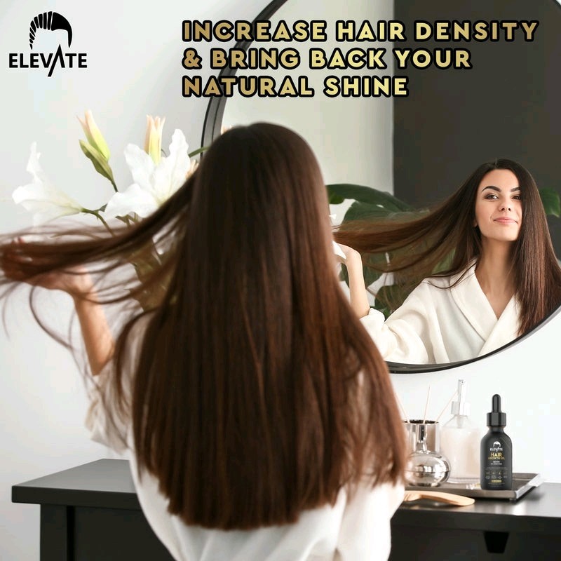 2-Pack, Elevate Hair Growth Oil Biotin 5% Minoxidil 1oz Scalp & Hair Repair, New