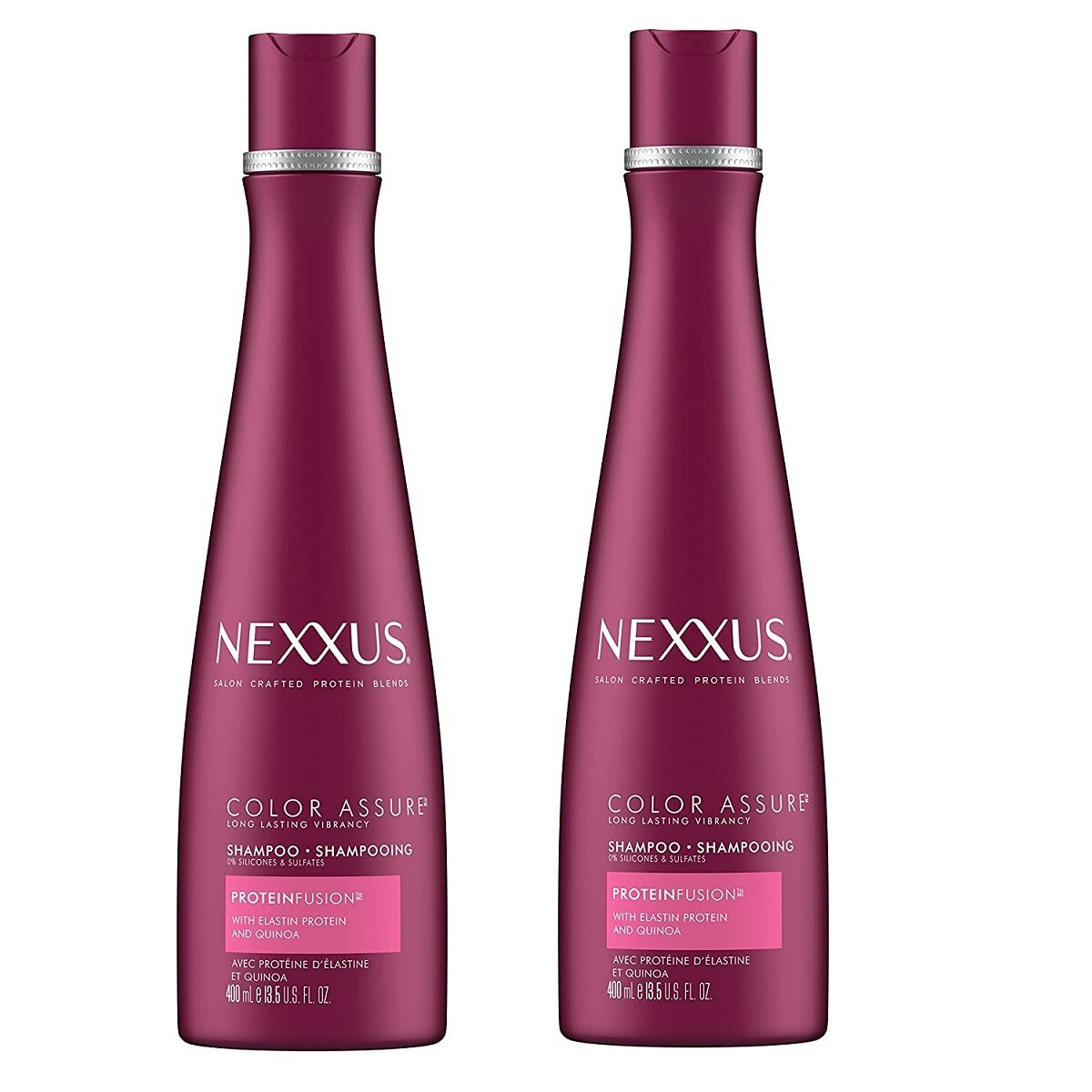 Nexxus Color Assure Protein Fusion Shampoo 13.5 Oz Each x 2