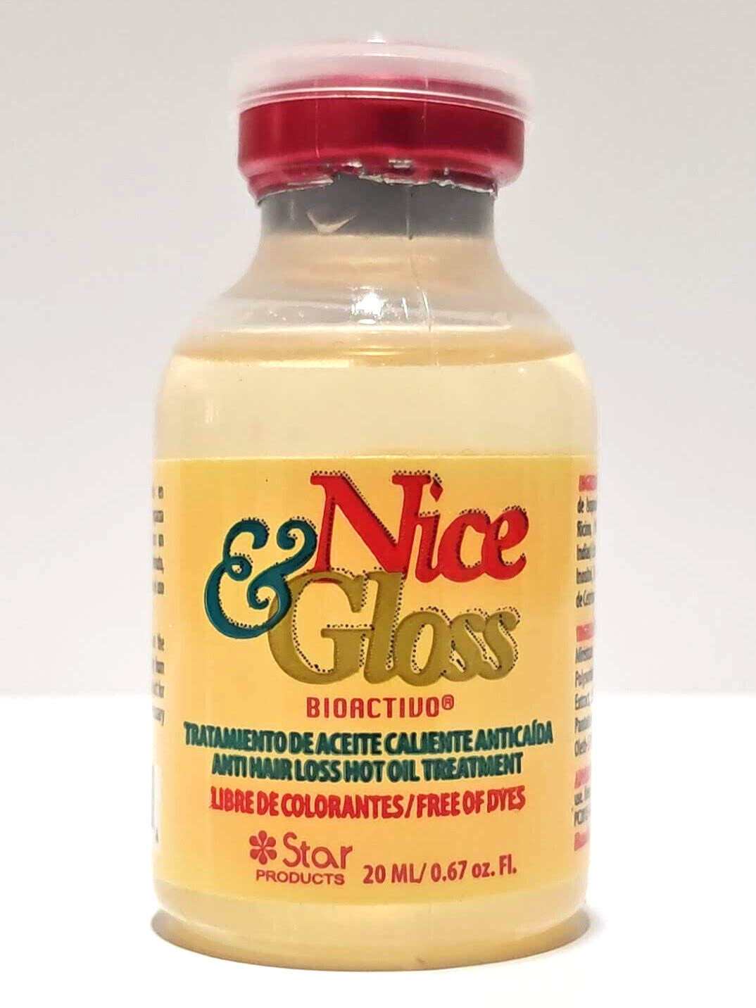 (1 UNIT) Nice & Gloss Bioactiva Anti-Hair loss Hot Oil Treatment – 0.67 oz