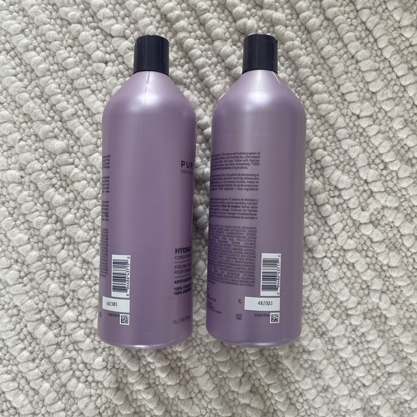 PUREOLOGY Hydrate Shampoo and Conditioner Liter Duo SET- BRAND NEW FREE SHIPPING