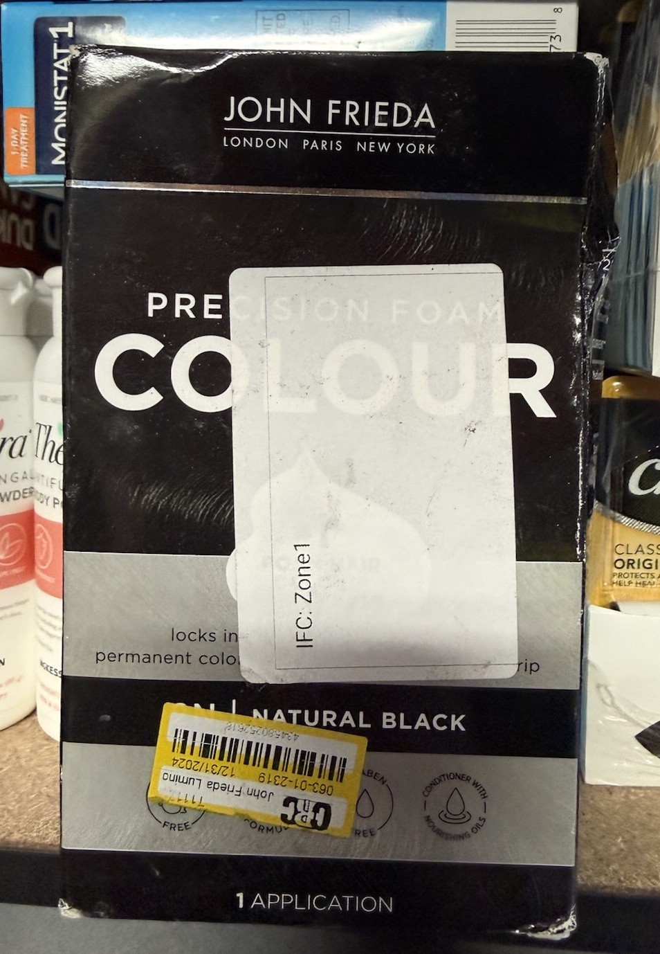 2 Boxes John Frieda Precision Foam Colour Luminous Black 2N Natural Black