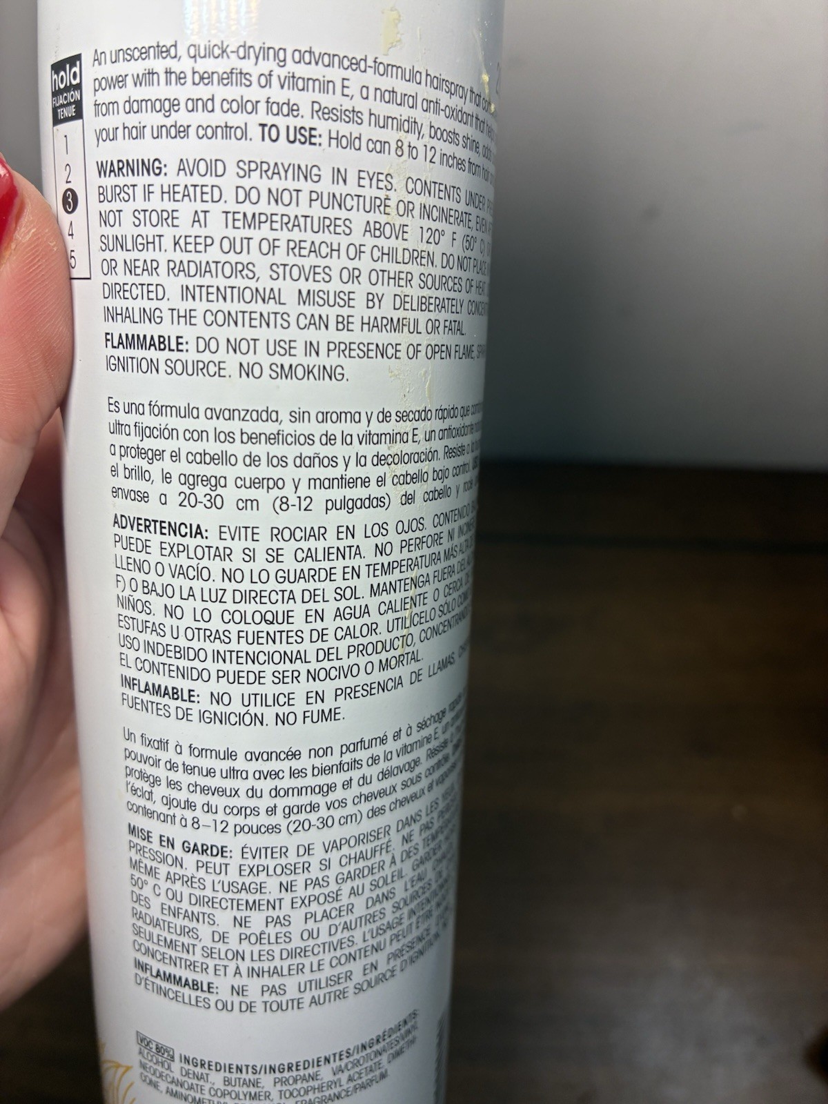 ORIGINAL Zotos Lamaur Vita E Unscented Ultra Hold Hair Spray 10.5oz NOS