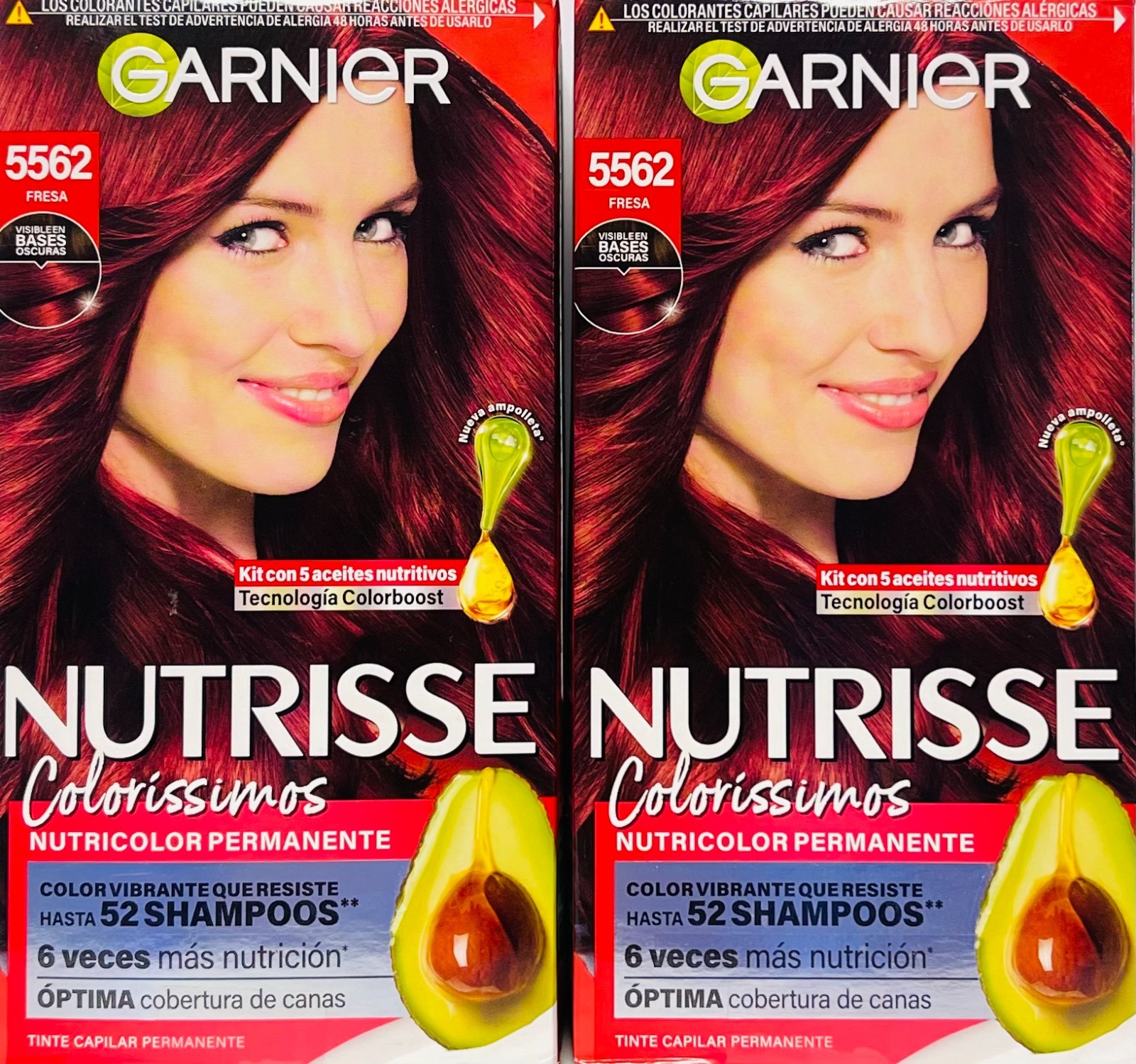 2 PACK – GARNIER NUTRISSE 5562 🇲🇽 TINTE PARA CABELLO Hair Color Hair Dre