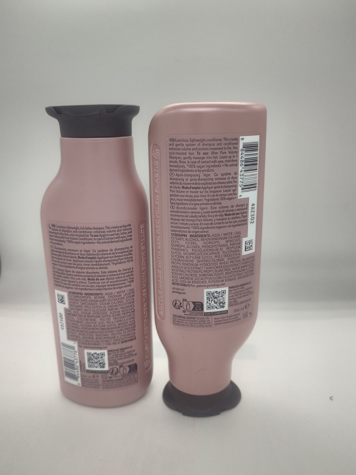 Pureology Pure Volume Shampoo And Conditioner 9.0 Oz Each
