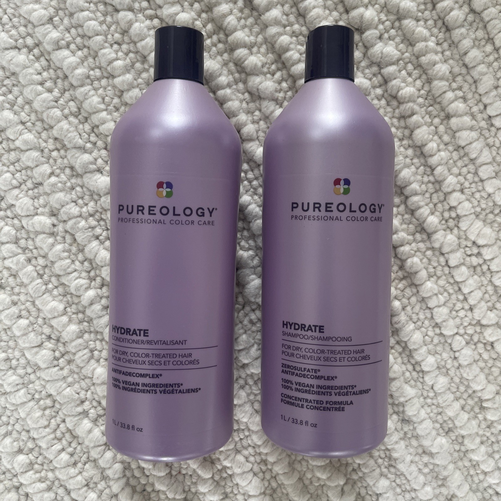 PUREOLOGY Hydrate Shampoo and Conditioner Liter Duo SET- BRAND NEW FREE SHIPPING