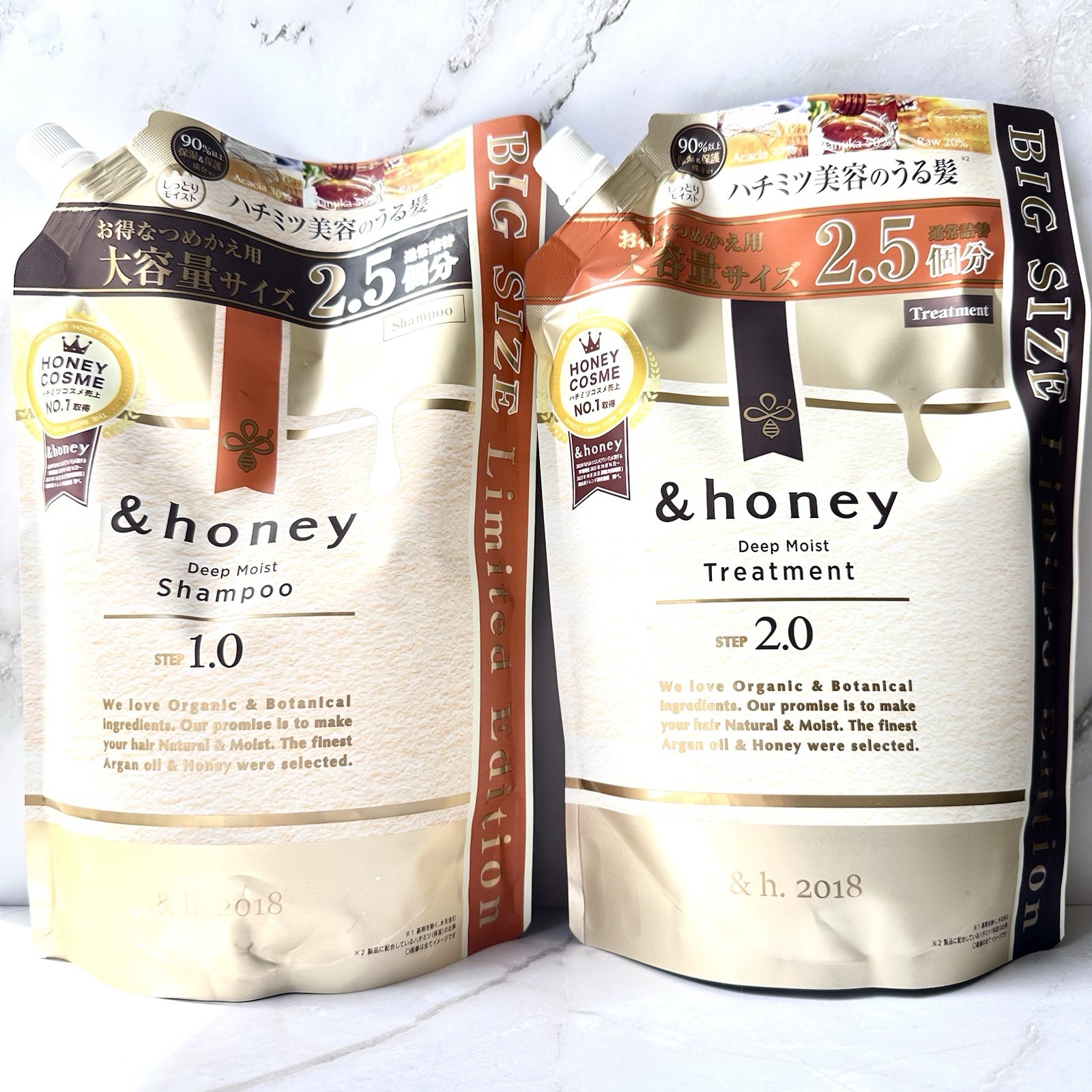 [US SELLER] &honey Deep Moist BIG SIZE Refill Set 2.5x Standard Japan Exclusive