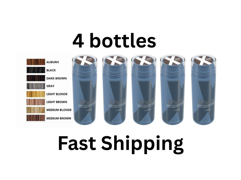 XFusion Keratin Black Dark Brown Medium Brown Hair Fiber Fiber 28g Fast Ship