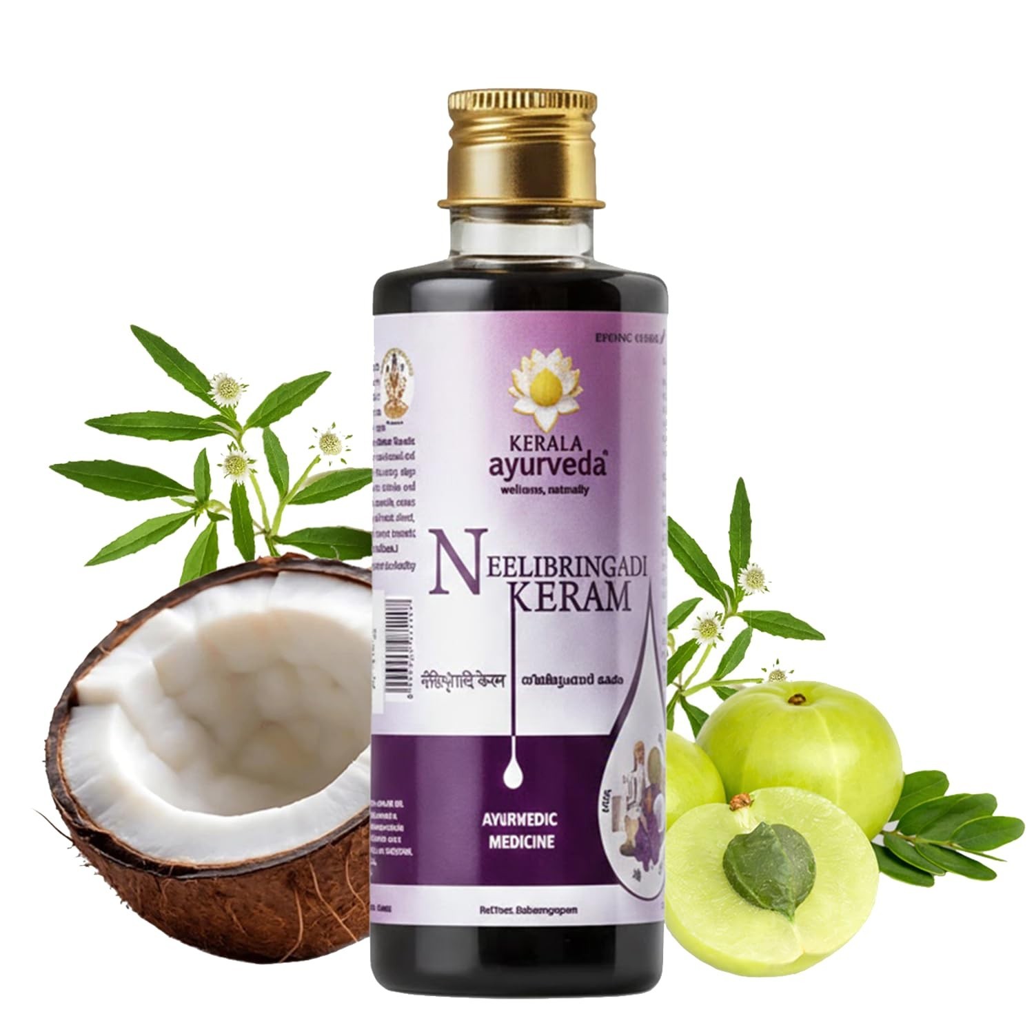 Kerala Ayurveda Neelibhringadi Keram | Hair Oil for Hair Growth (200ml x 2)