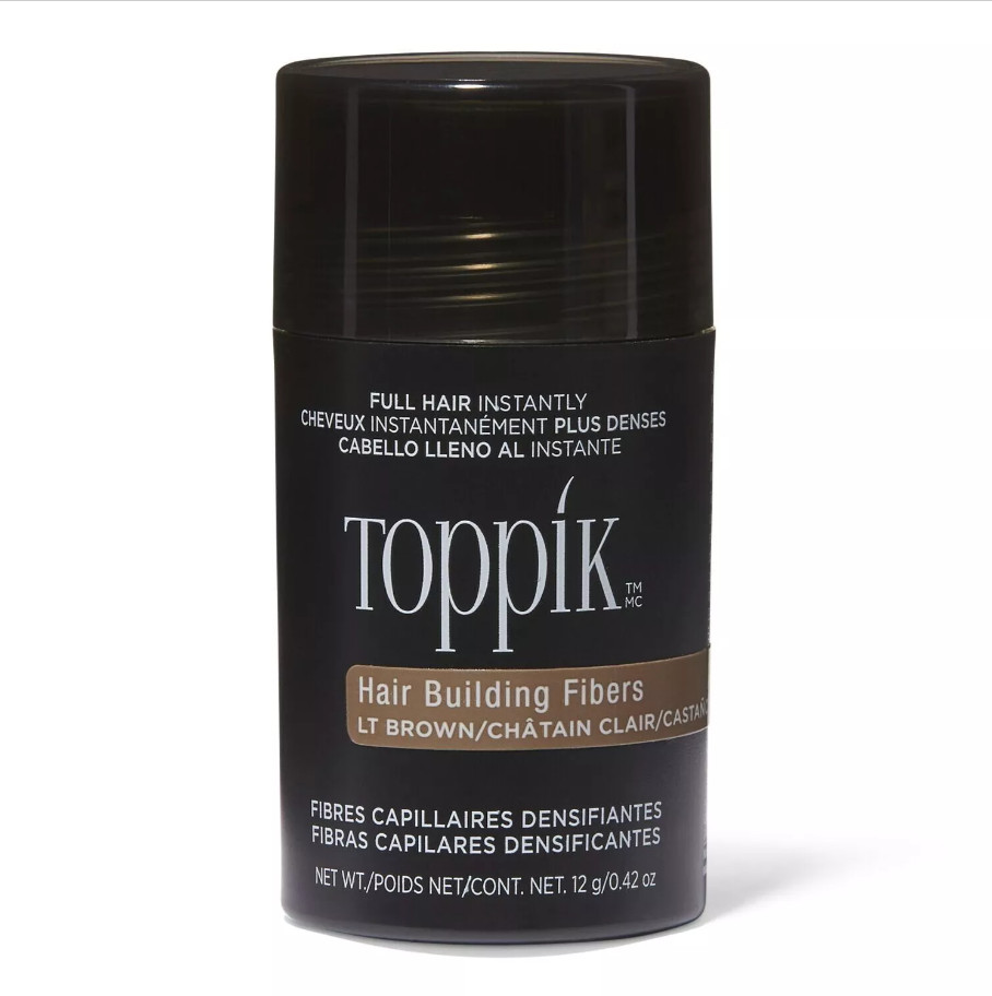 Toppik Hair Building Fibers Black, Dark Brown, Medium Brown, Light Brown 12g