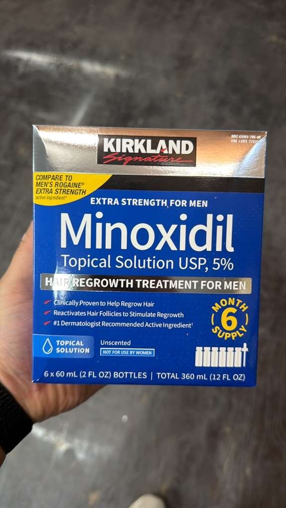 Minoxidil 5% Extra Strength Hair Regrowth Treatment for Men 6-Month Supply (NEW)