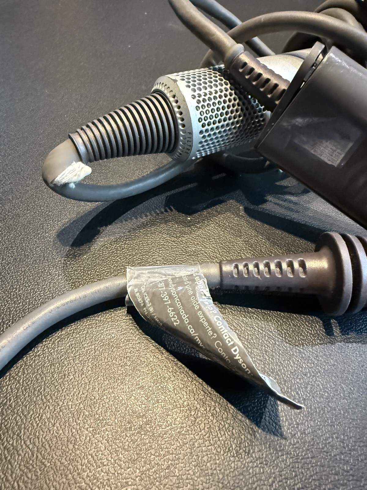 2 LOT – Dyson HD01 Hair Dryers, Silver/White – FOR PARTS or REPAIR – NOT WORKING