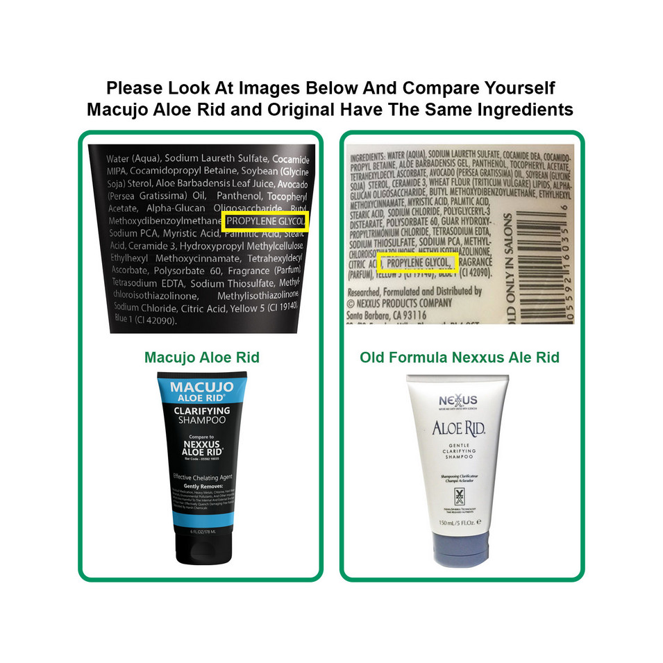 Macujo Aloe Rid + Zydot Ultra Clean Shampoo NEW