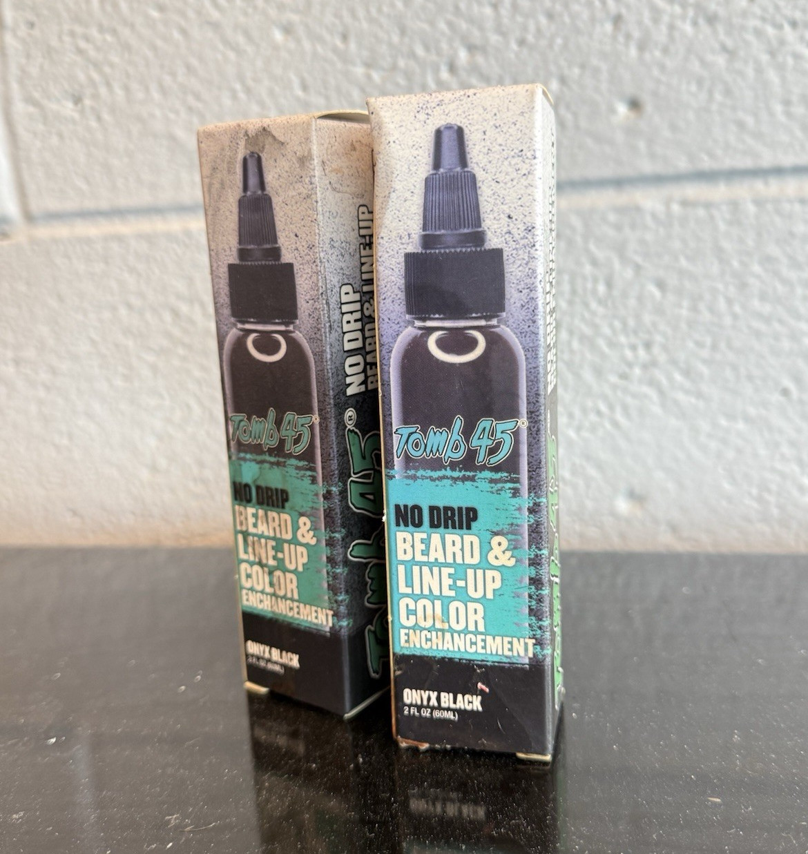 Tomb45 No Drip Hair Dye for Beard & Line-Up, Onyx Black, 2 fl oz (60 mL)
