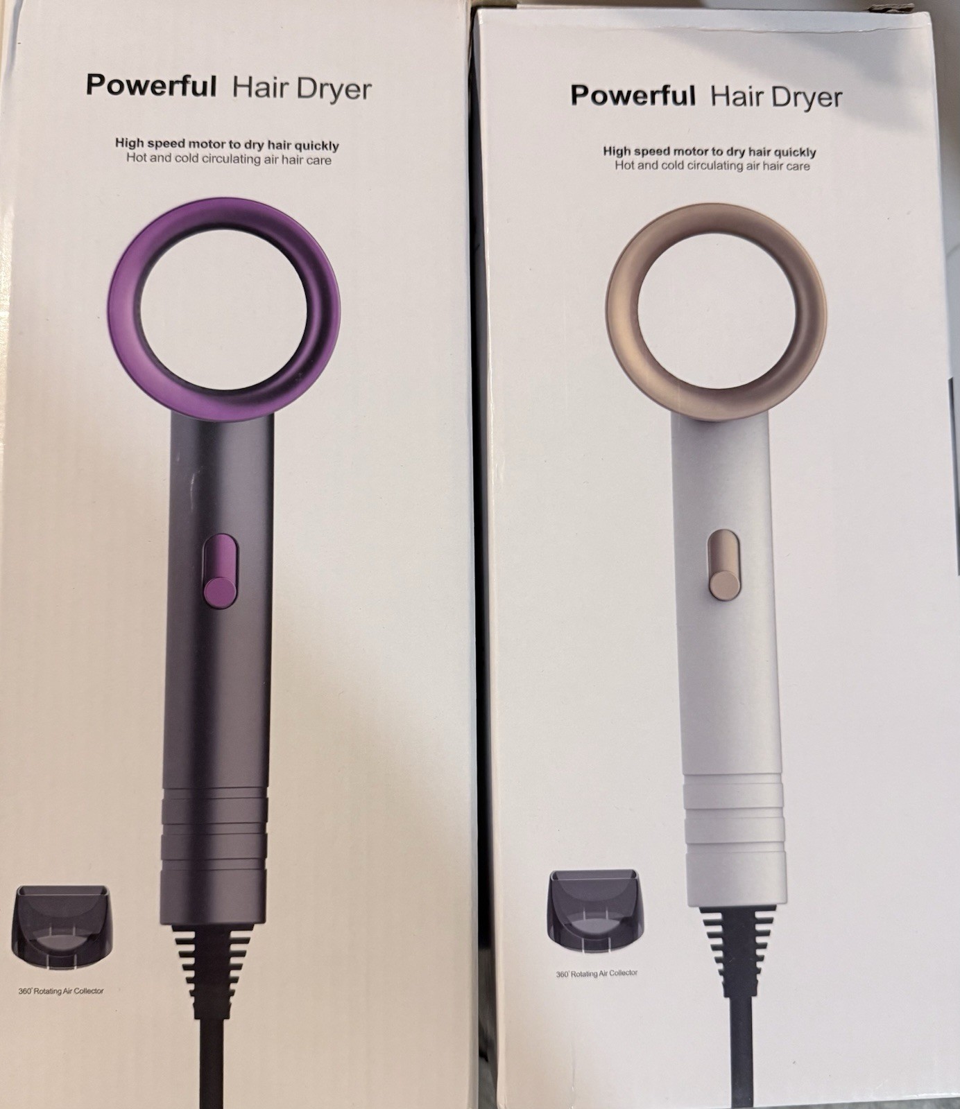 LOT OF 14 Fast-High Speed Portable Ionic Blow Dryers with Diffuser -Color White
