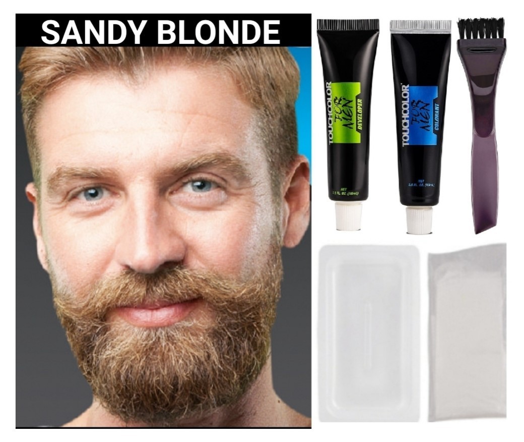 Beard & Mustache Hair Dye Cream – Fast Gray/White Coverage Black/Brown/Blonde