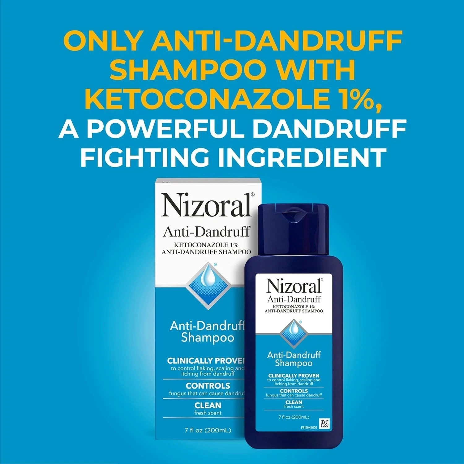 2PK Nizoral Anti-Dandruff Shampoo High End Brand Clinically Proven (7oz)