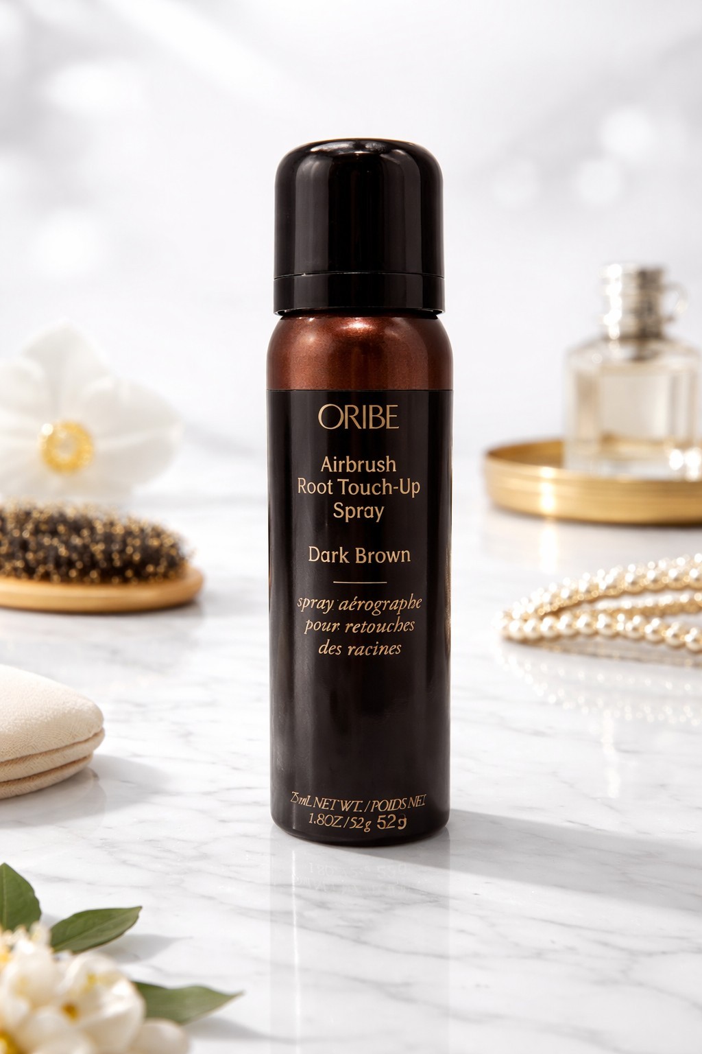 Oribe Airbrush Root Touch Up Spray Dark Brown 1.8oz Gray Coverage Concealer