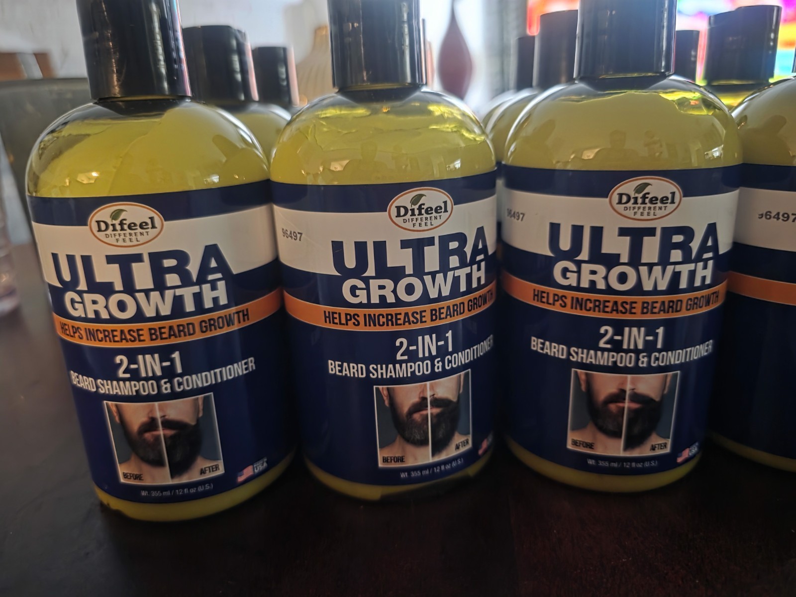 Difeel Ultra Growth Beard 2-in-1 Shampoo & Conditioner Liquid 12 fl oz 96497