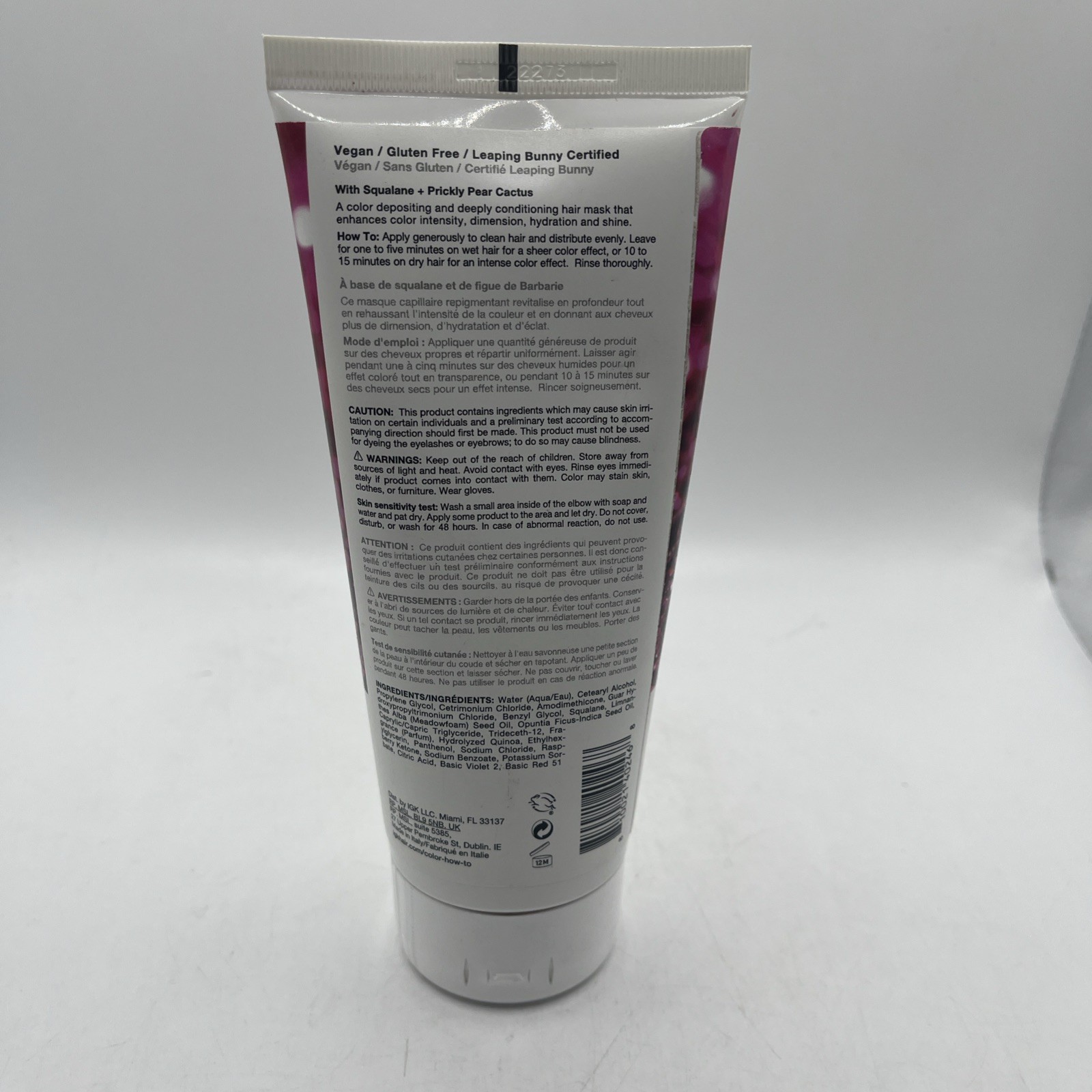 IGK COLOR DEPOSITING MASK Conditioning Pink 2000 Bright Fuchia New Sealed