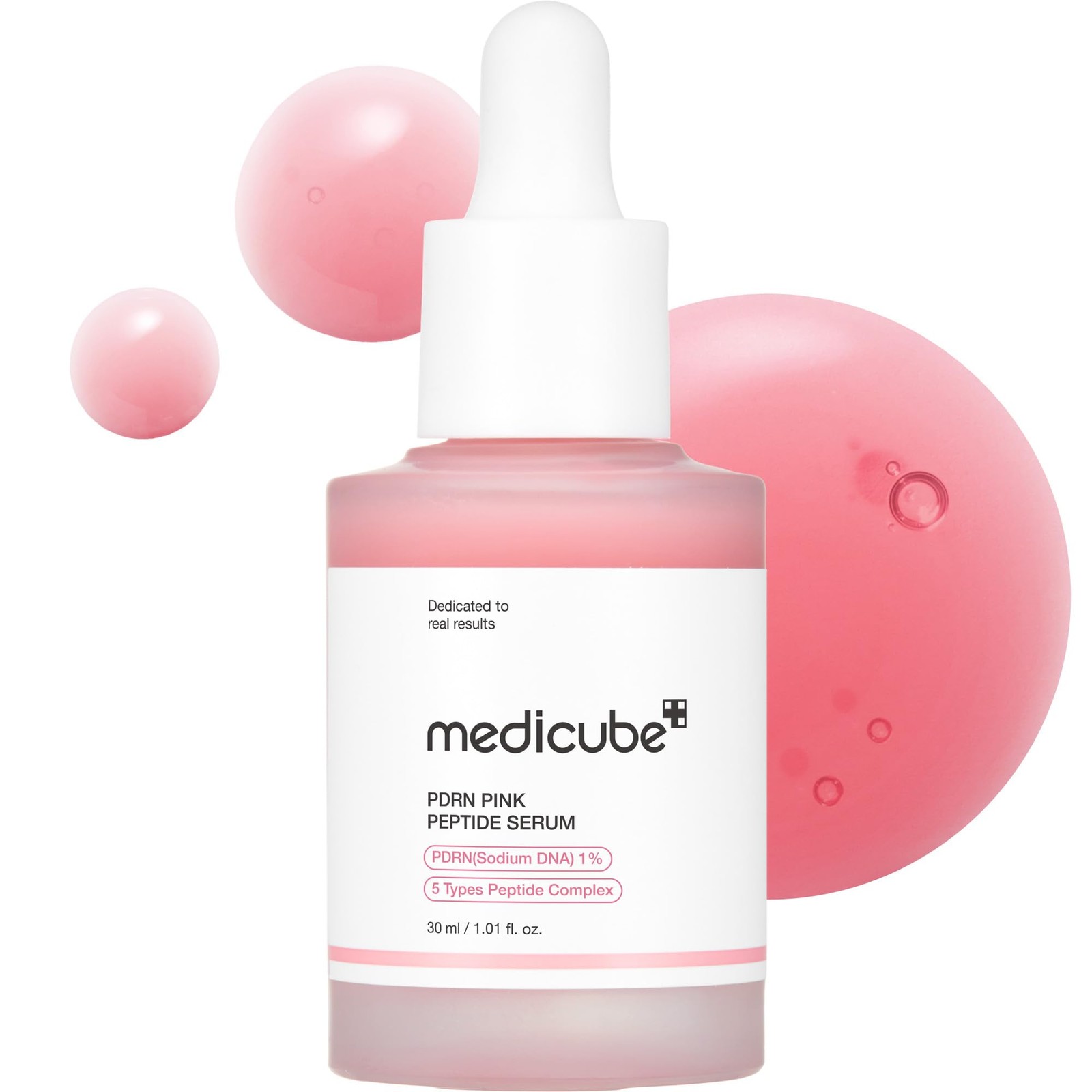 medicube PDRN Pink Peptide Serum with Salmon DNA | 1.01 Fl Oz (Pack of 1)