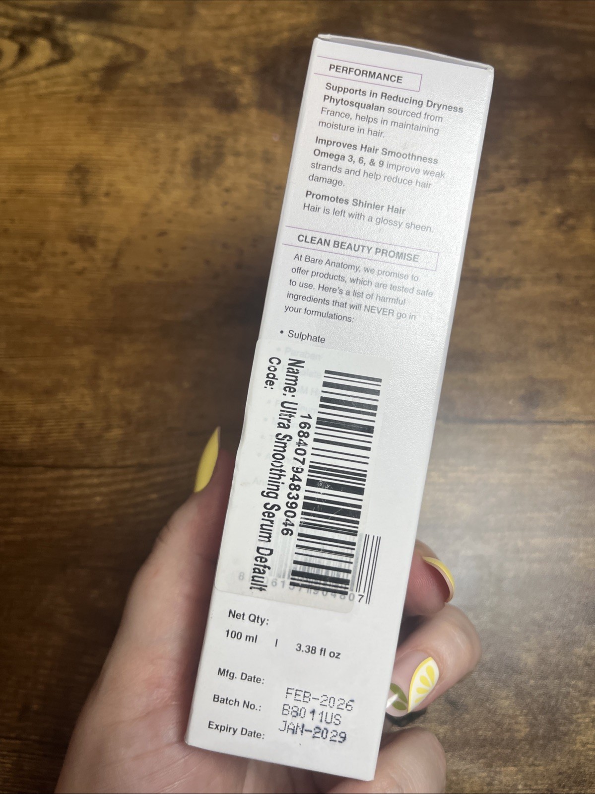 Bare Anatomy Expert Ultra Smoothing Hair Serum New In Box 3.38 Oz Exp 1/2029