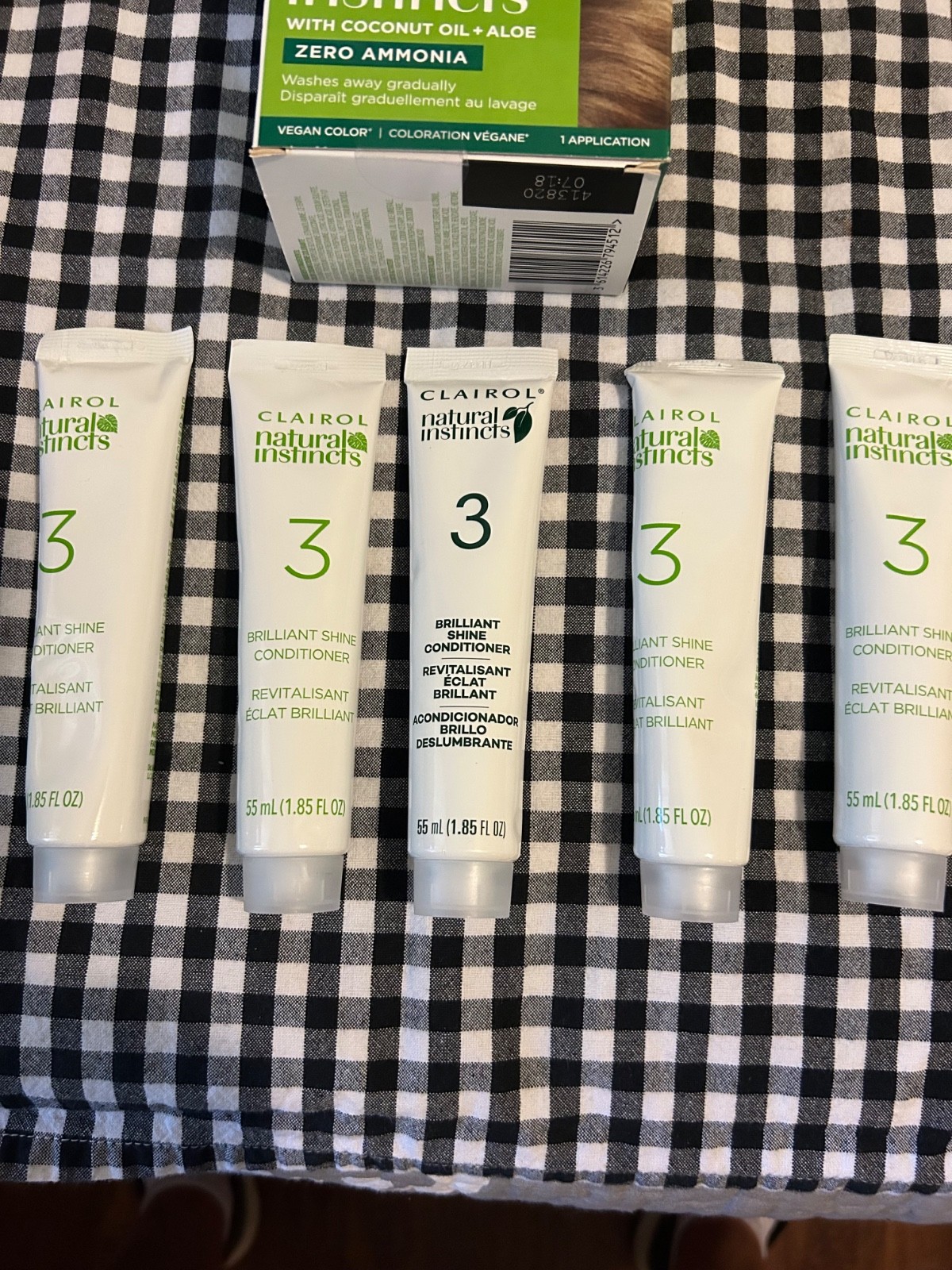 5 Pk Clairol Natural Instincts Brilliant Shine Conditioner (Only) NEW!