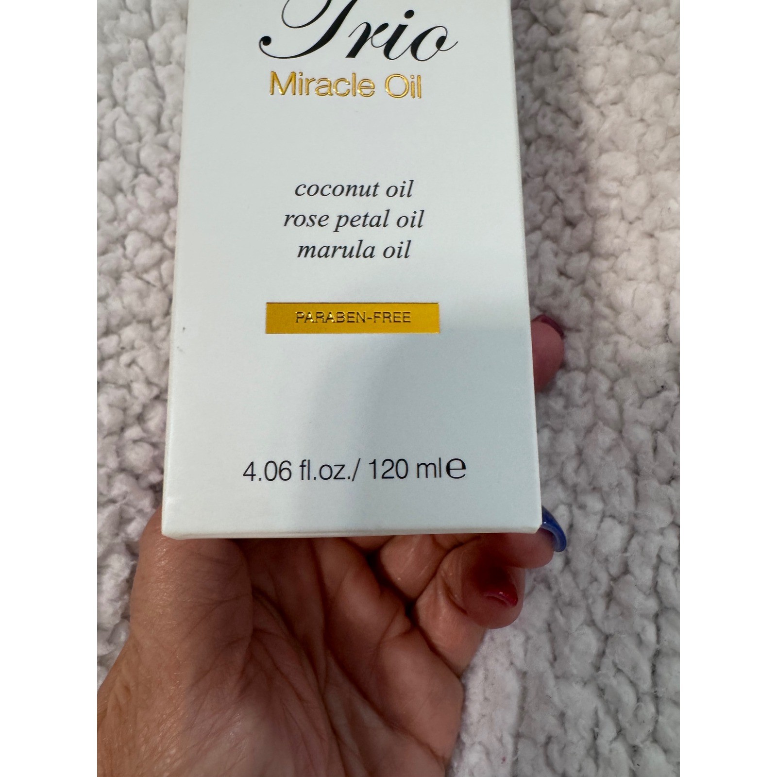 Soleil Trio Miracle Oil Hair Treatment Coconut Rose Marula 4.06oz L80ths NEW
