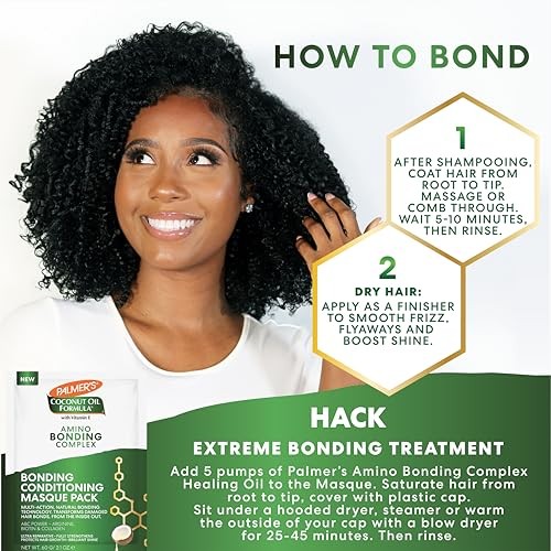 Palmer’s Amino Bonding Hair Mask 2.1oz Intense Conditioning Masque Anti Frizz