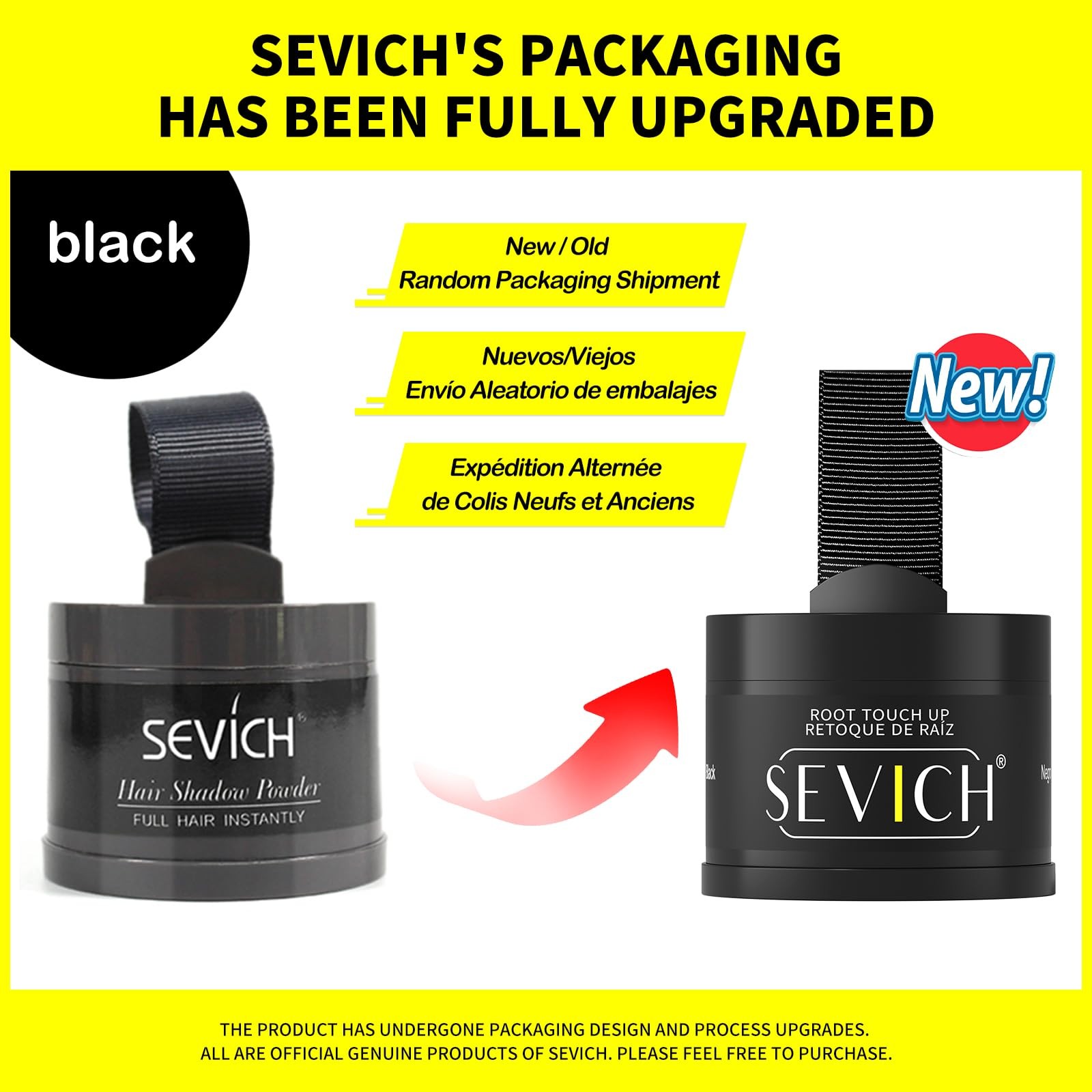 Sevich Hairline Powder,Instantly Conceals Hair Loss, Root Touch up Powder, Hair