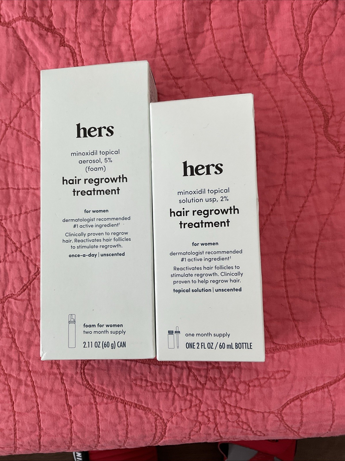 (2PACK) HERS Hair Regrowth Treatment 2.11 Fl oz (Female) 04/27 05/27