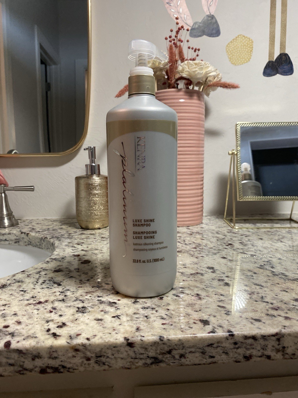 Kenra Platinum Luxe Shine Shampoo Conditioner Lustrous Silkening 33.8 oz New