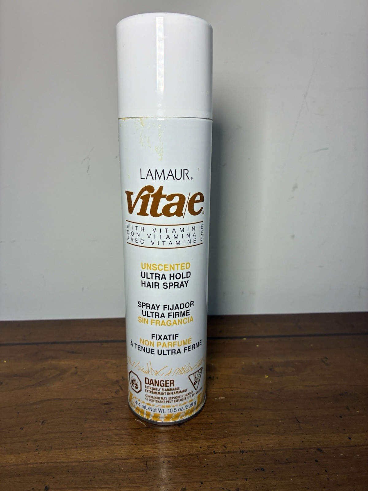 ORIGINAL Zotos Lamaur Vita E Unscented Ultra Hold Hair Spray 10.5oz NOS