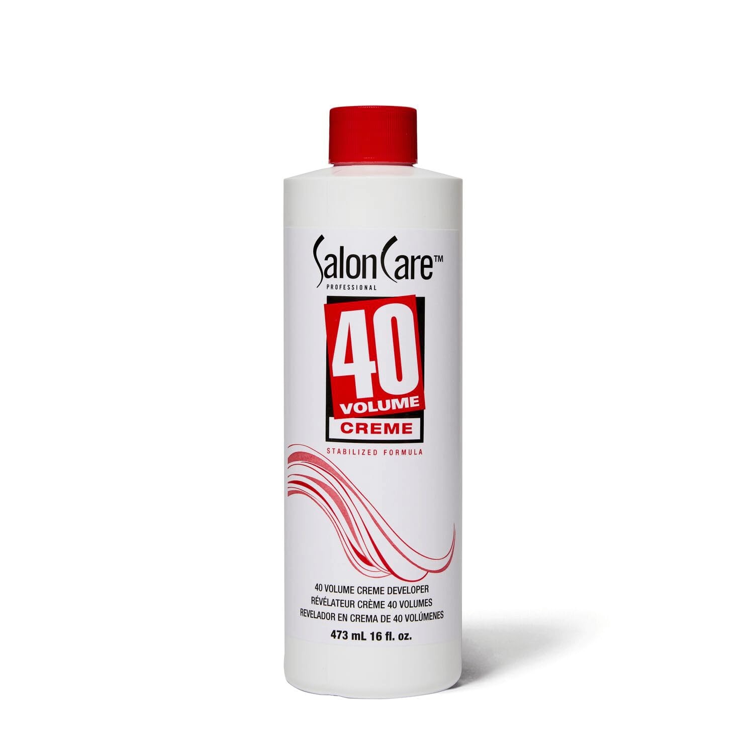 Salon Care 40 Volume Creme Developer, 16 Fl Oz (Pack of 1), Multi-colored