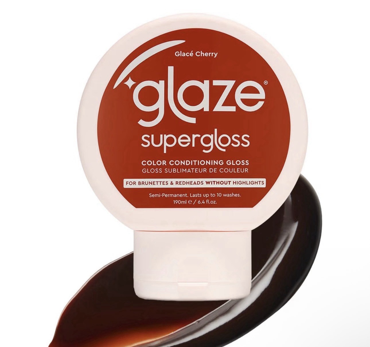 Lot of 4 Glaze Supergloss Conditioning Gloss Cherry Red, Cruelty-Free 6.4 fl oz.