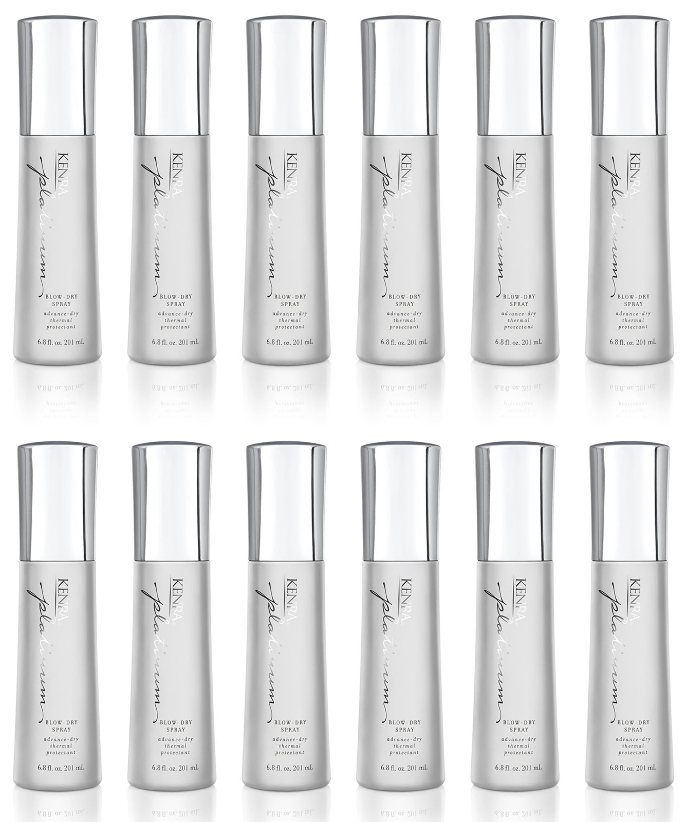 Kenra Platinum Blow-Dry Spray Detangles Smooths Softens – 6.8oz – 12 Pack
