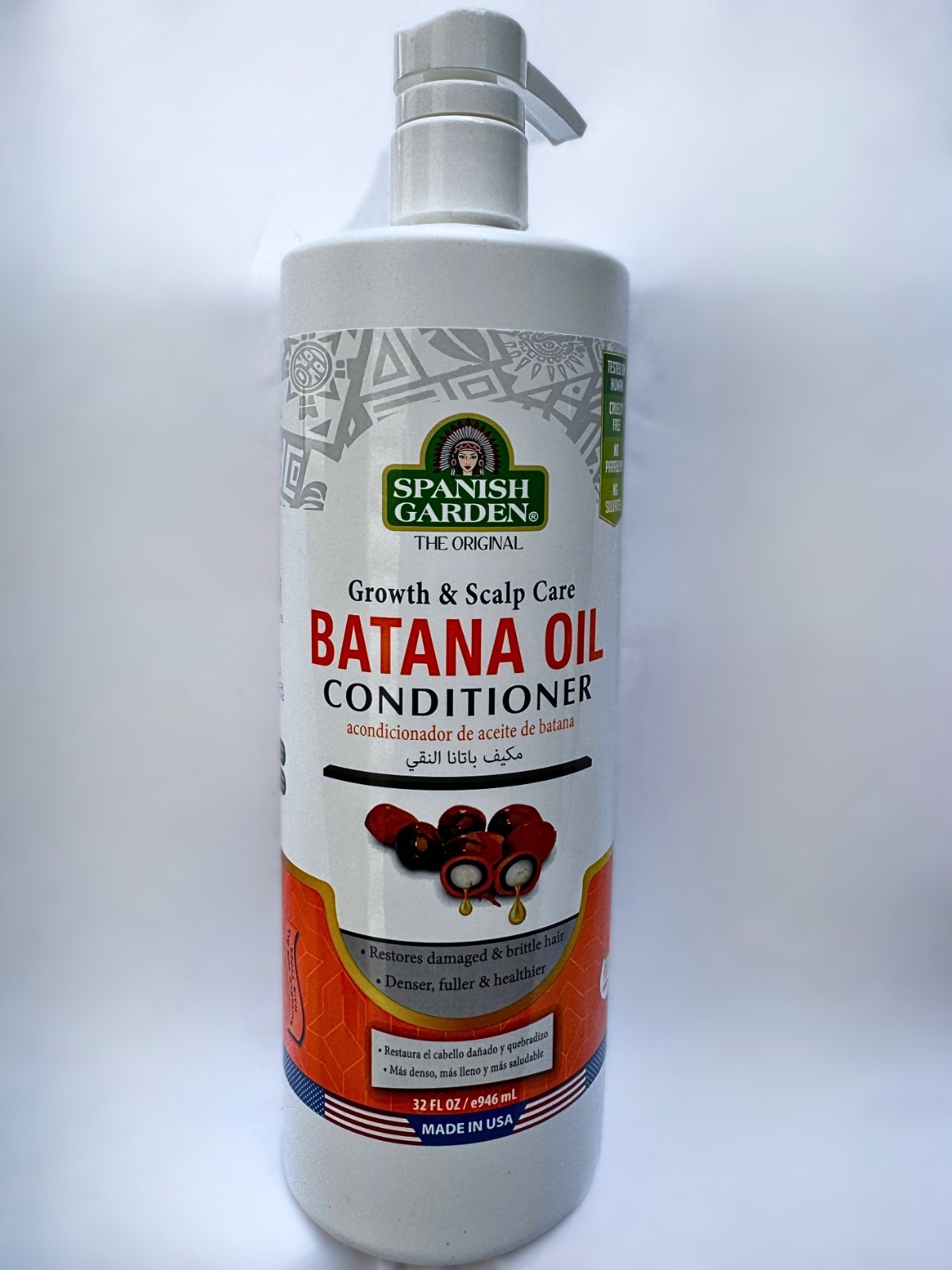Spanish Garden Hair Growth & Scalp Care Batana Oil Conditioner – 32 fl oz