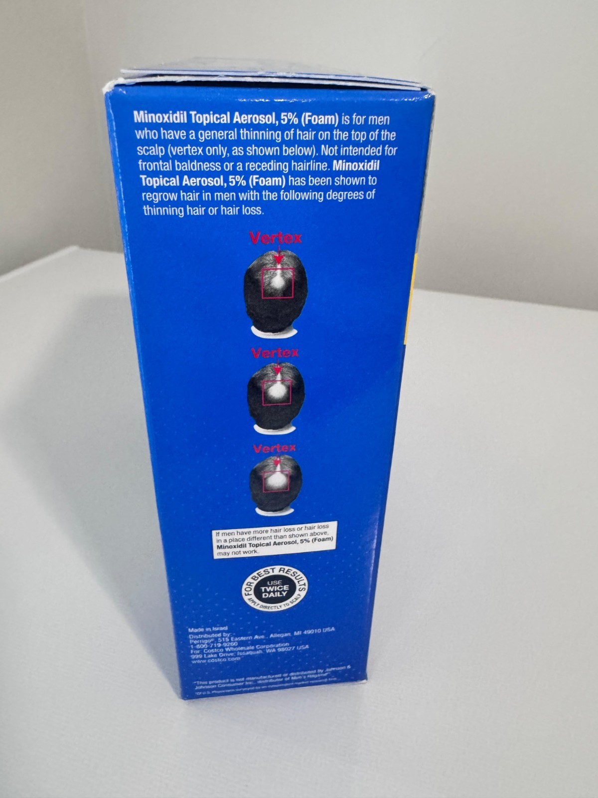 Hair Regrowth for Men – Kirkland 5% Minoxidil Foam (6 Month Supply) From Usa