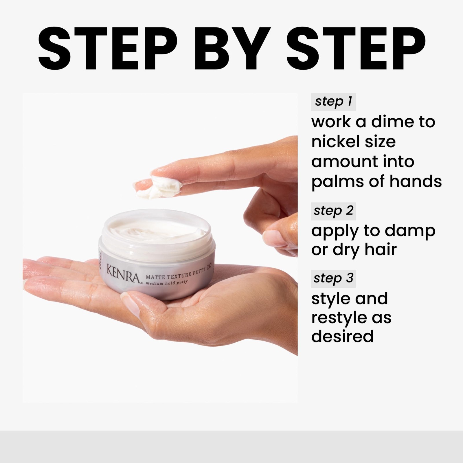 Matte Texture Putty 10 | Medium Hold Hair Styler | Flexible Matte Finish | Moist