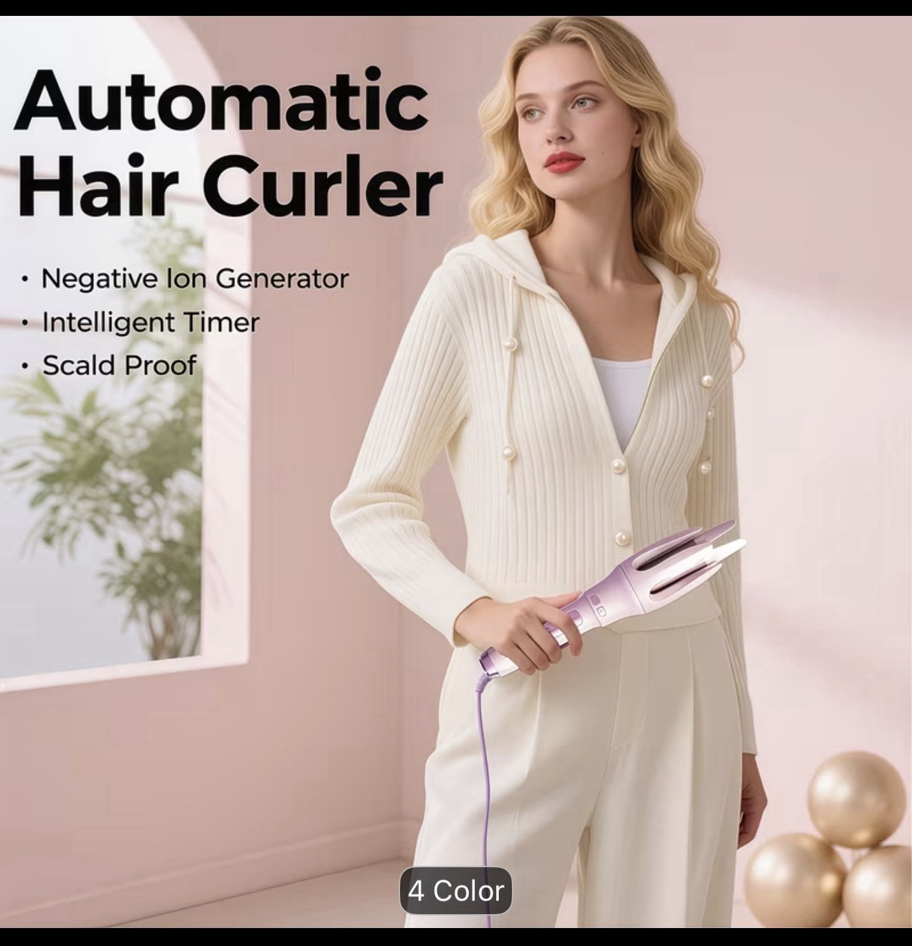 Fast Heating Anti-Scald Hair Curler – Stylish Automatic Wand for Beautiful Curls