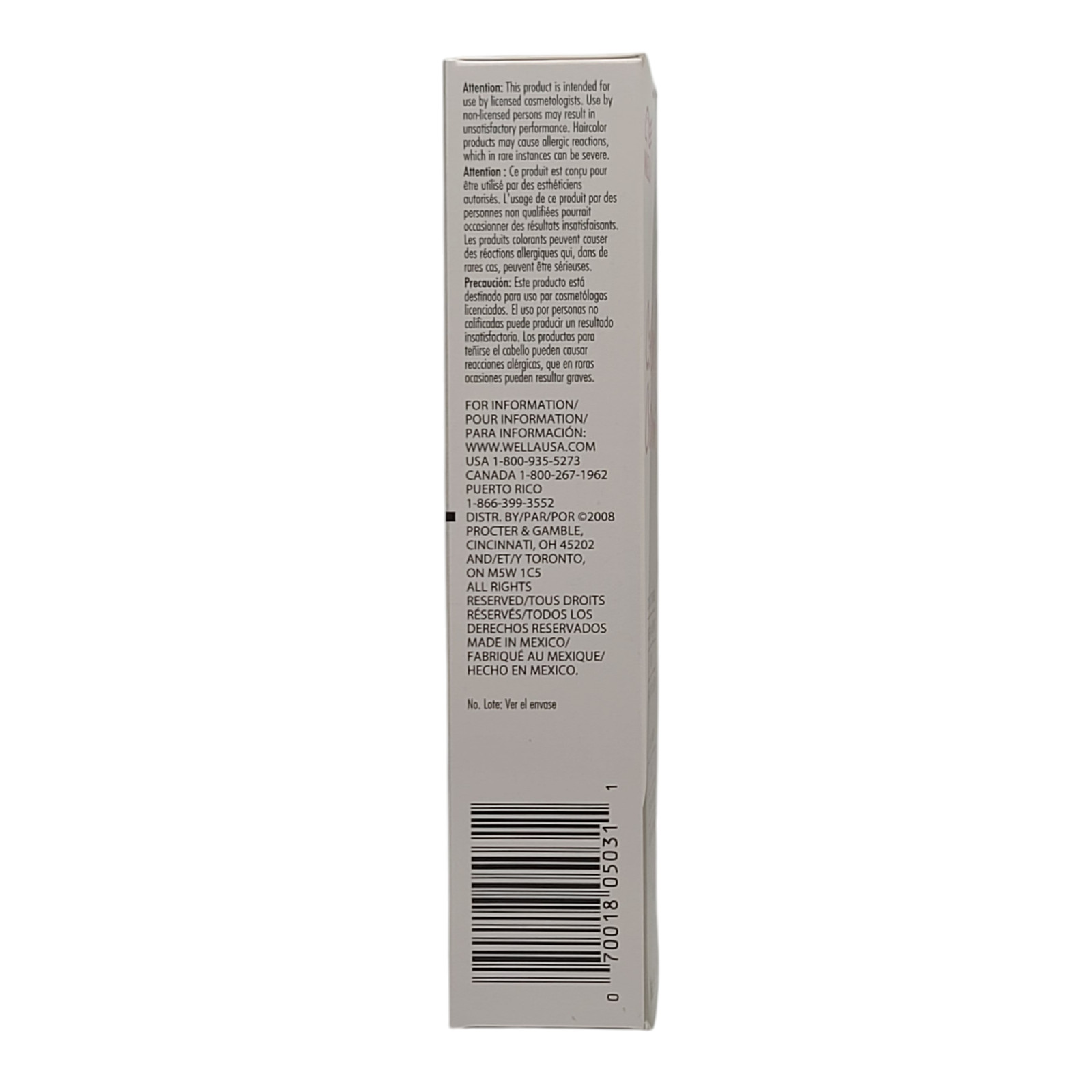 24 Pack Wella Color Charm Permanent Gel Hair Color 725 Sunlight Blonde Brown 2oz