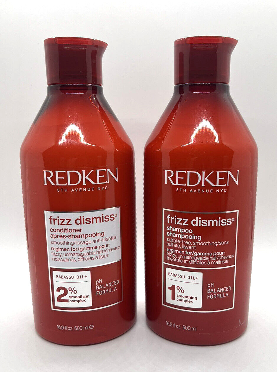 Redken Frizz Dismiss Shampoo and Conditioner16.9 oz Duo Anti Frizz