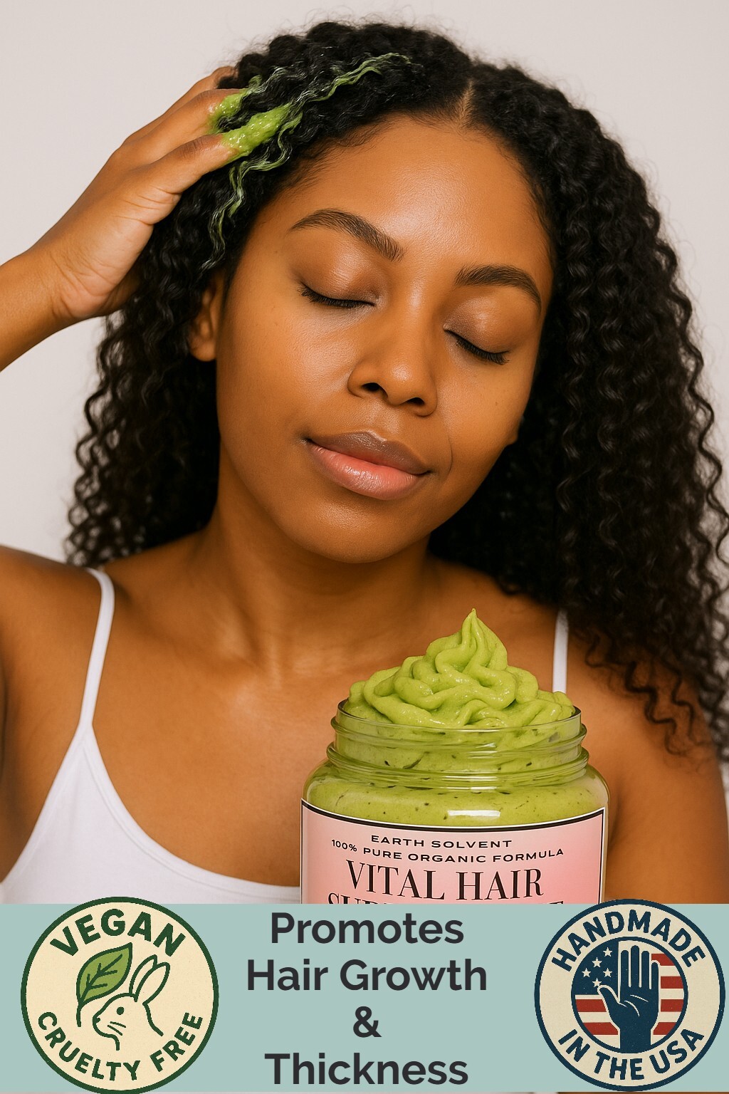 Whipped Moringa & Chebe Hair Growth Butter for Weak Damaged Dry Brittle Hair 5oz