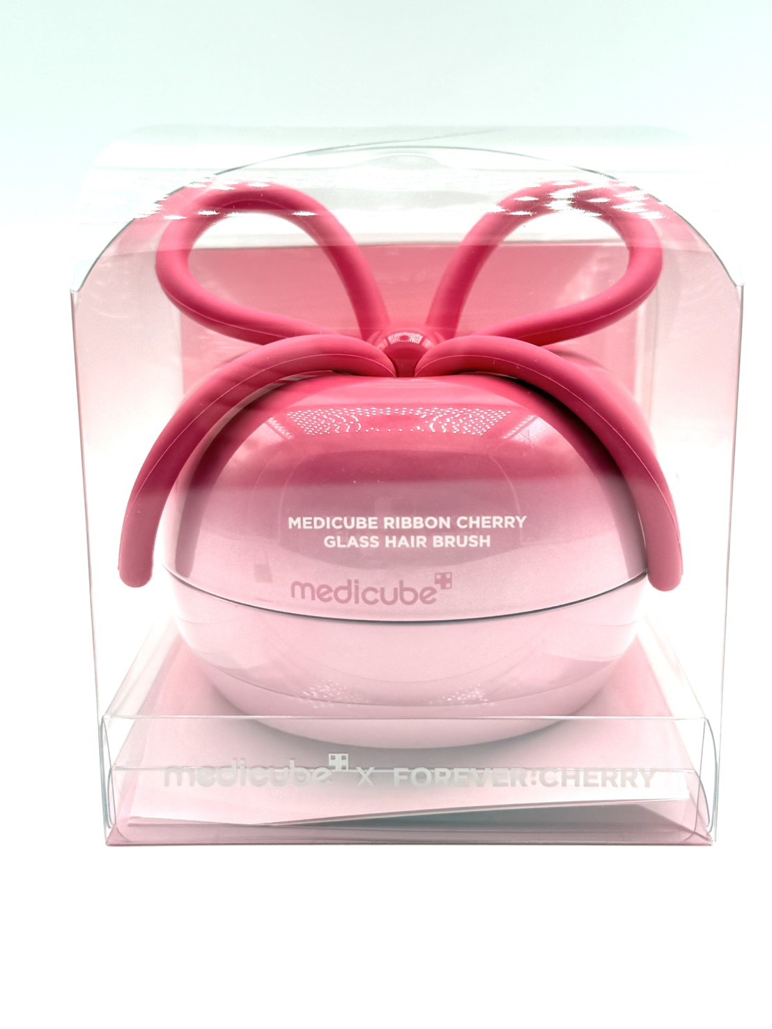 Medicube FOREVER CHERRY Ribbon Cherry Hair Brush Pink Limited Edition