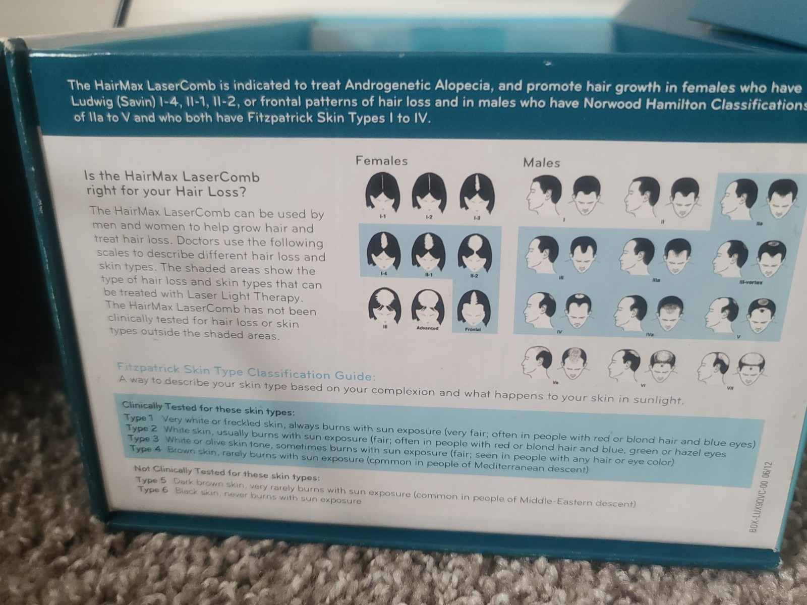 HairMax Lux 9 Lasercomb & Pure NuDerma ATP System – Hair Growth Devices