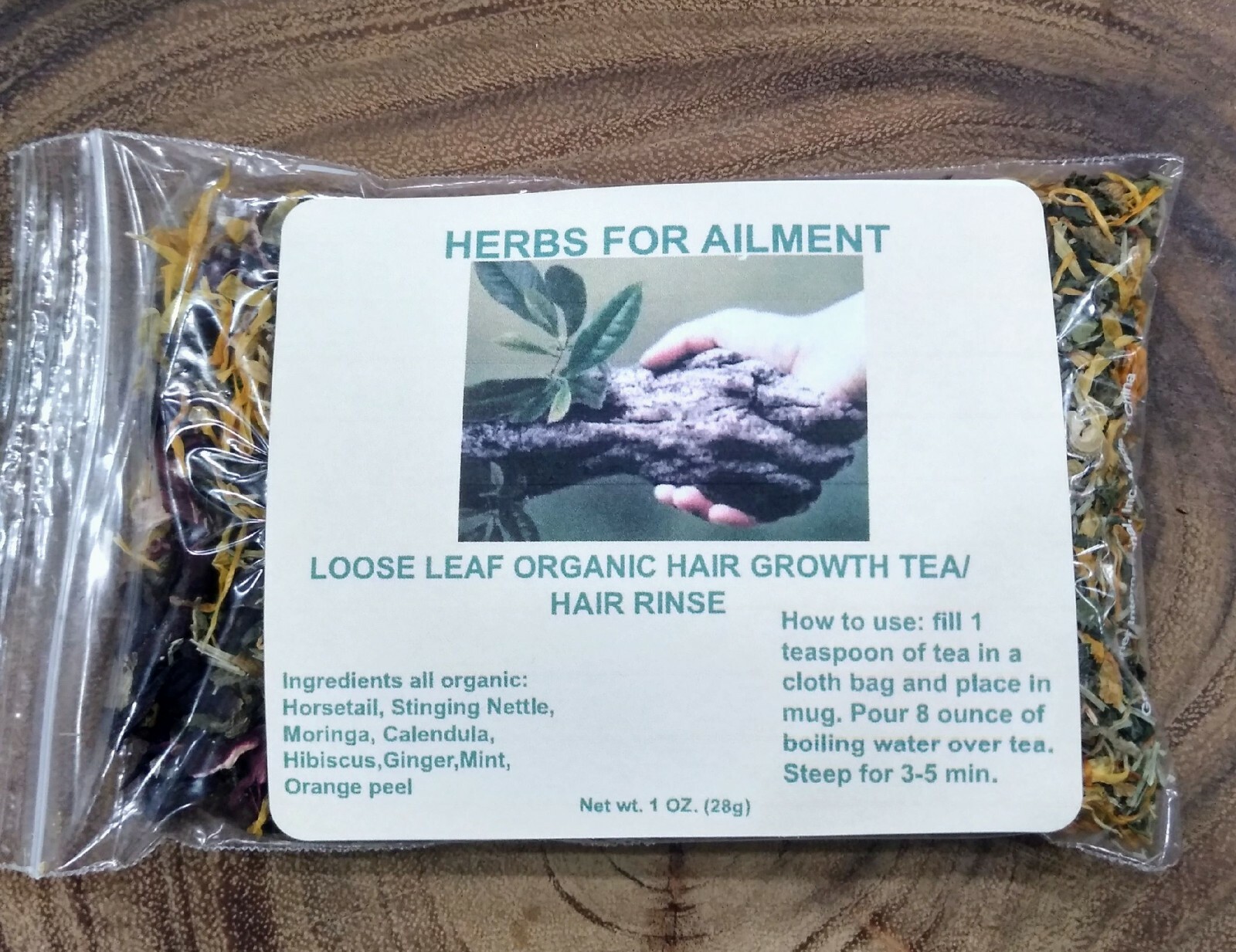 Hair Growth Herbal Tea Mix Rejuvenating Strengthening Hair Care 1 oz.(28g)