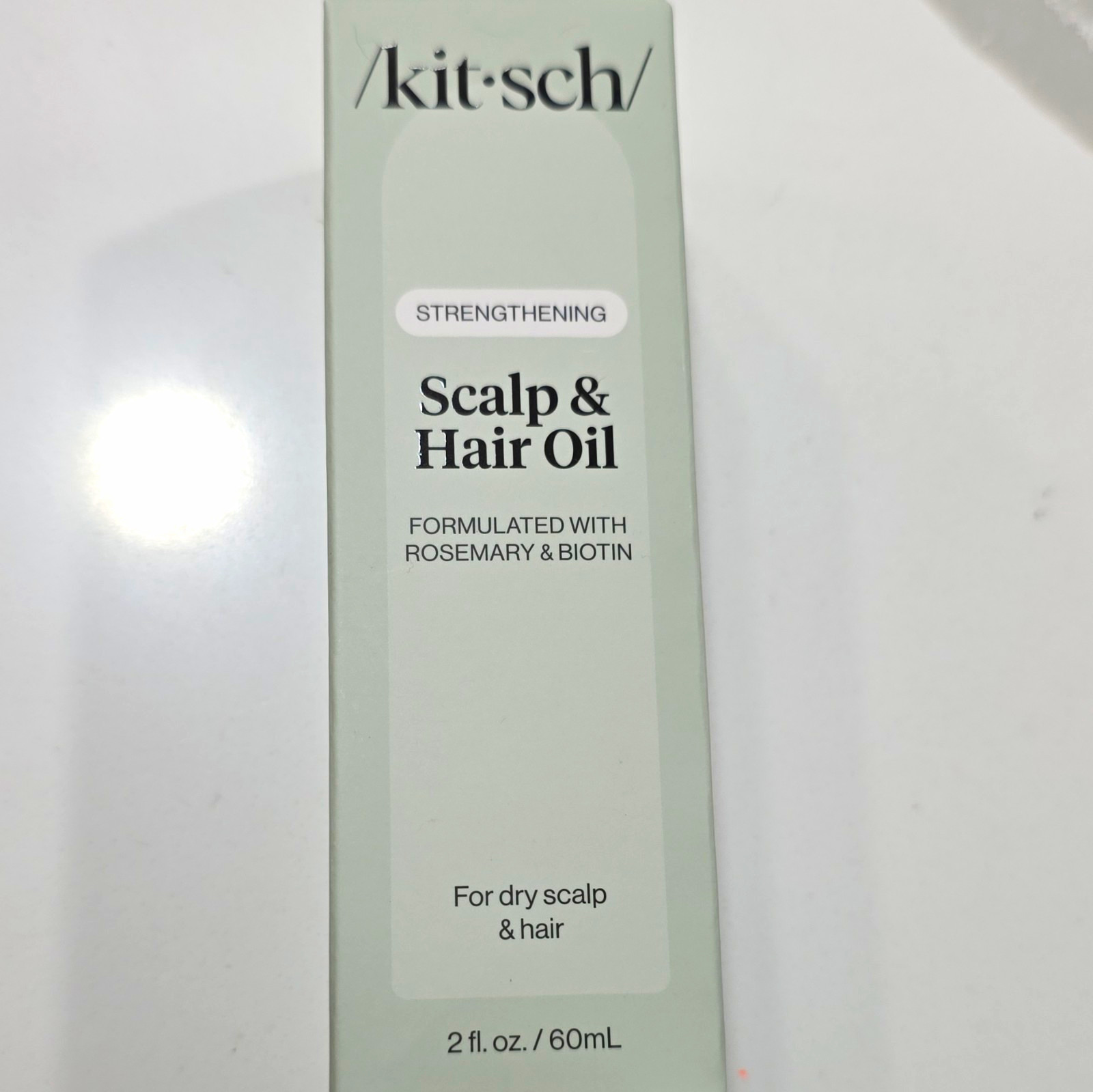 Kitsch Strengthening Scalp & Hair Oil Rosemary Biotin 2 fl oz Dry Hair Shine